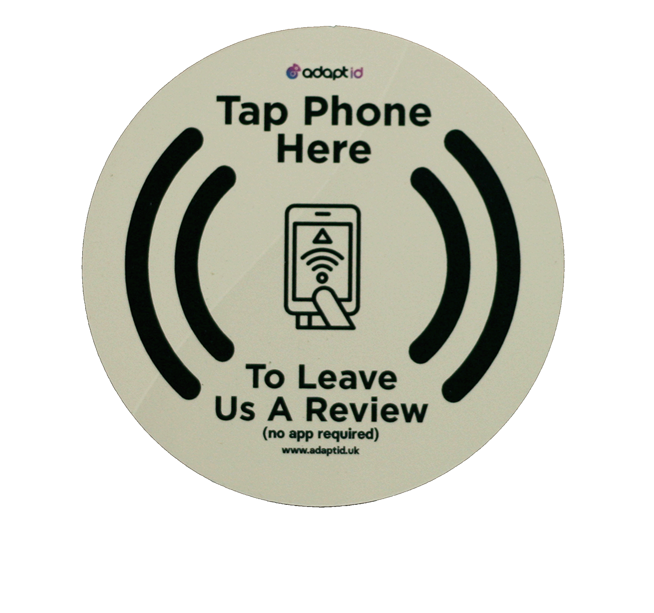 Contactless Review Us On Placemat White